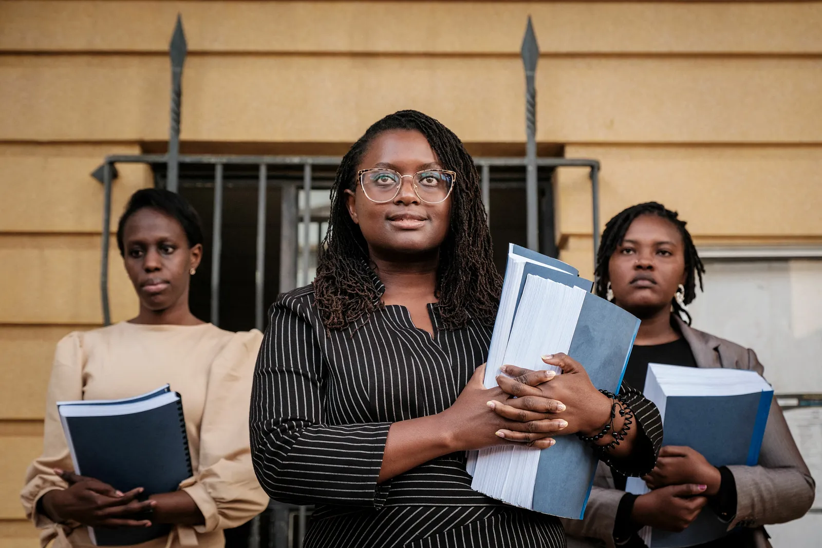 Picture of women leaving Kenya’s High Court in Nairobi.